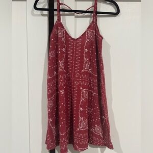 Madewell Red Bandana Dress, Size XXS